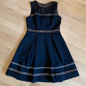 NWOT black fit & flare party dress